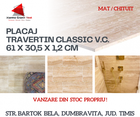 TRAVERTIN CLASSIC VEIN CUT 61 X 30,5 X 1,2 CM [9]