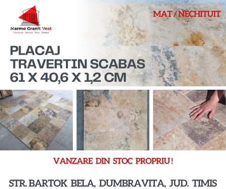 TRAVERTIN SCABAS 61X40,6X1,2 CM [5]