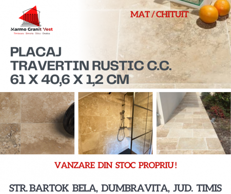 TREVERTIN RUSTIC CROSS CUT 61 X 40,6 X 1,2 CM [8]