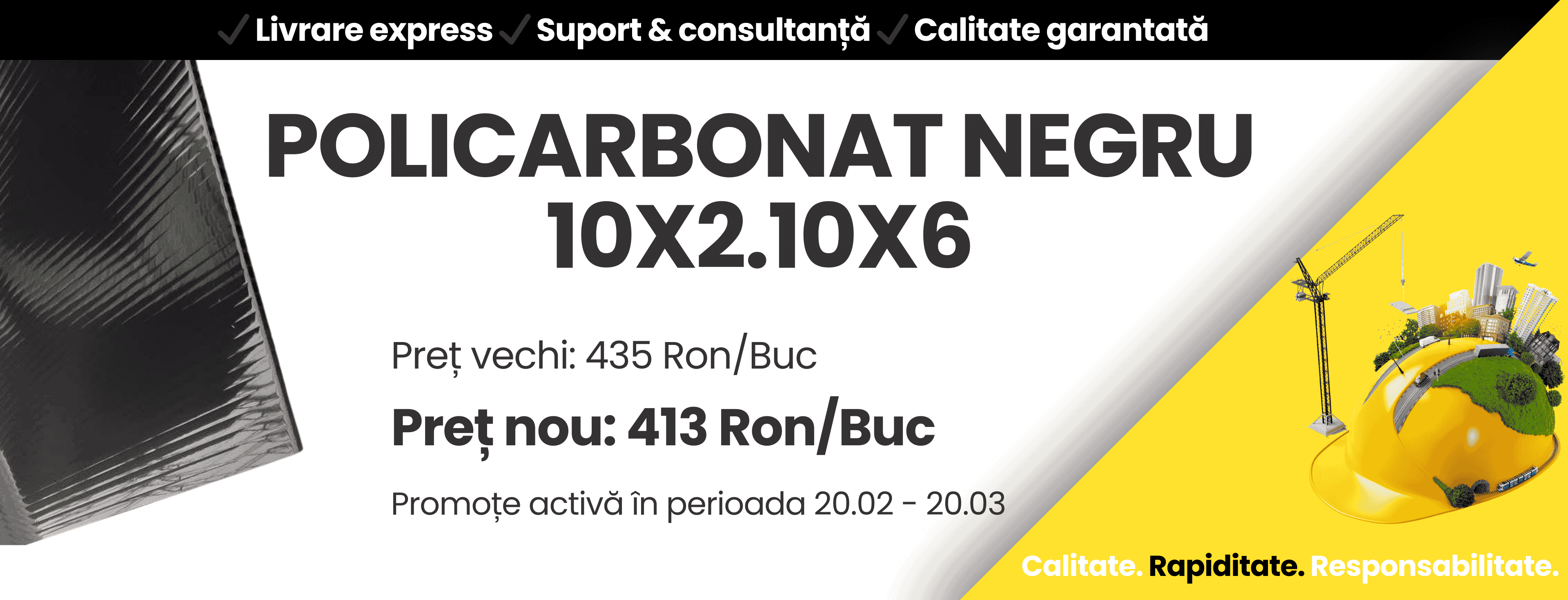 policarbonat negru