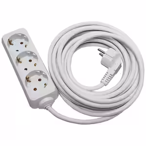 Electrice - Prelungitor culpa, 5m, alb