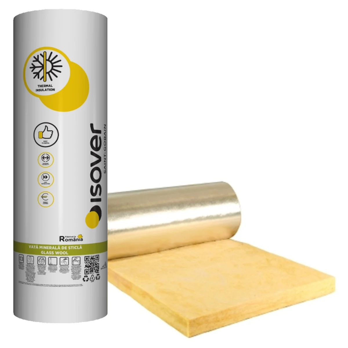 Vata minerala de sticla, Isover Domo, 7500x1200 x100mm [1]