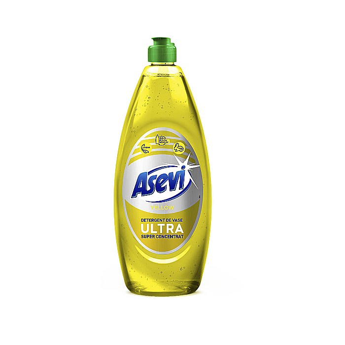 DETERGENT DE VASE ULTRA CONCENTRAT, YELLOW ,650ML , 88209, ASEVI [1]