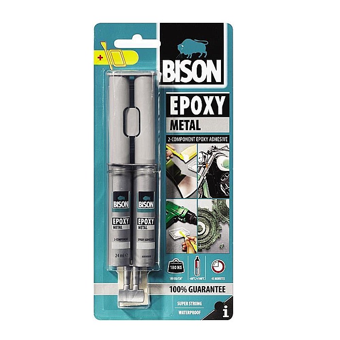 ADEZIV BICOMPONENT PENTRU METAL, EPOXY, 2X12ML, BISON [1]