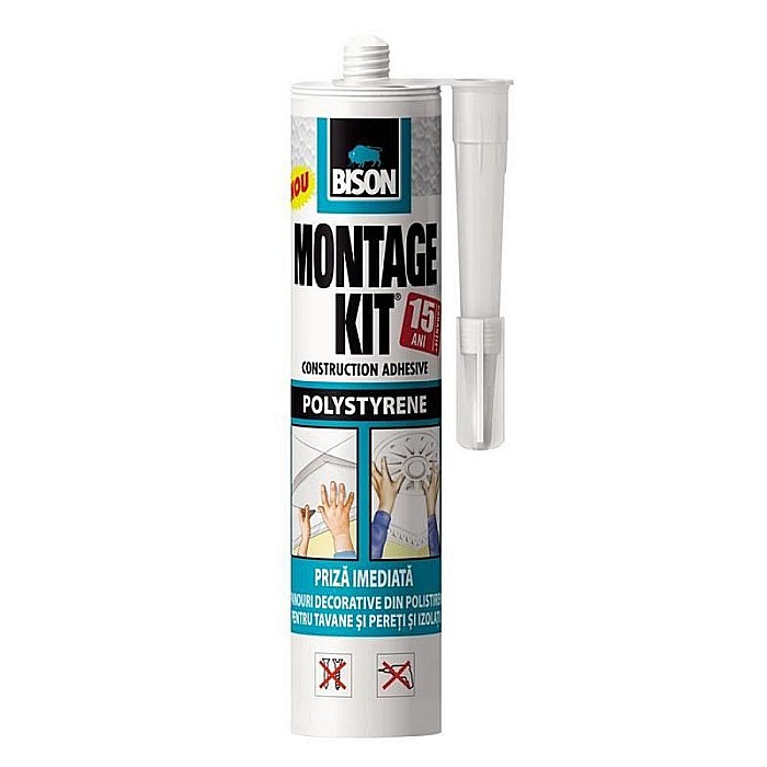 ADEZIV PENTRU POLISTIREN, MONTAGEKIT POLISTIRENE, 470G, BISON [1]