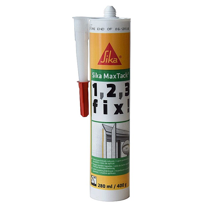 ADEZIV PENTRU SUPRAFETE MULTIPLE, MAX TACK 1, 2, 3, ALB, 400GR, SIKA [1]