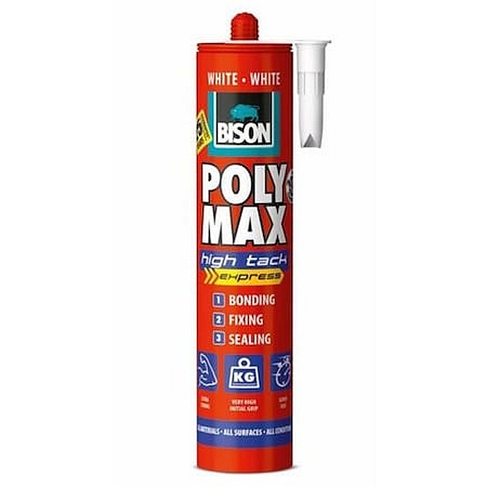 ADEZIV SI ETANSEIZANT, POLY MAX HIGH TACK EXPRESS, ALB, 425G, BISON [1]