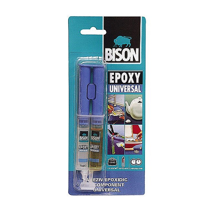 ADEZIV UNIVERSAL, EPOXY, TRANSPARENT, 2X12ML, BISON [1]