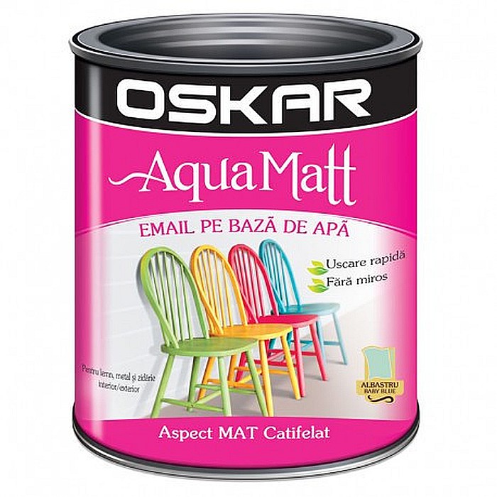 AQUA MATT 0.6L ALBASTRU BABY BLUE OSKAR [1]
