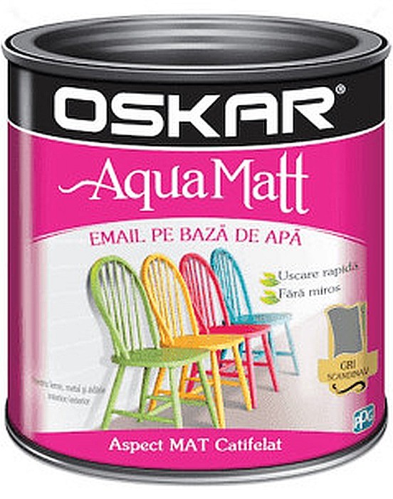 VOPSEA ACRILICA AQUA MAT, GRI SCANDINAV,  0.6L, OSKAR [1]