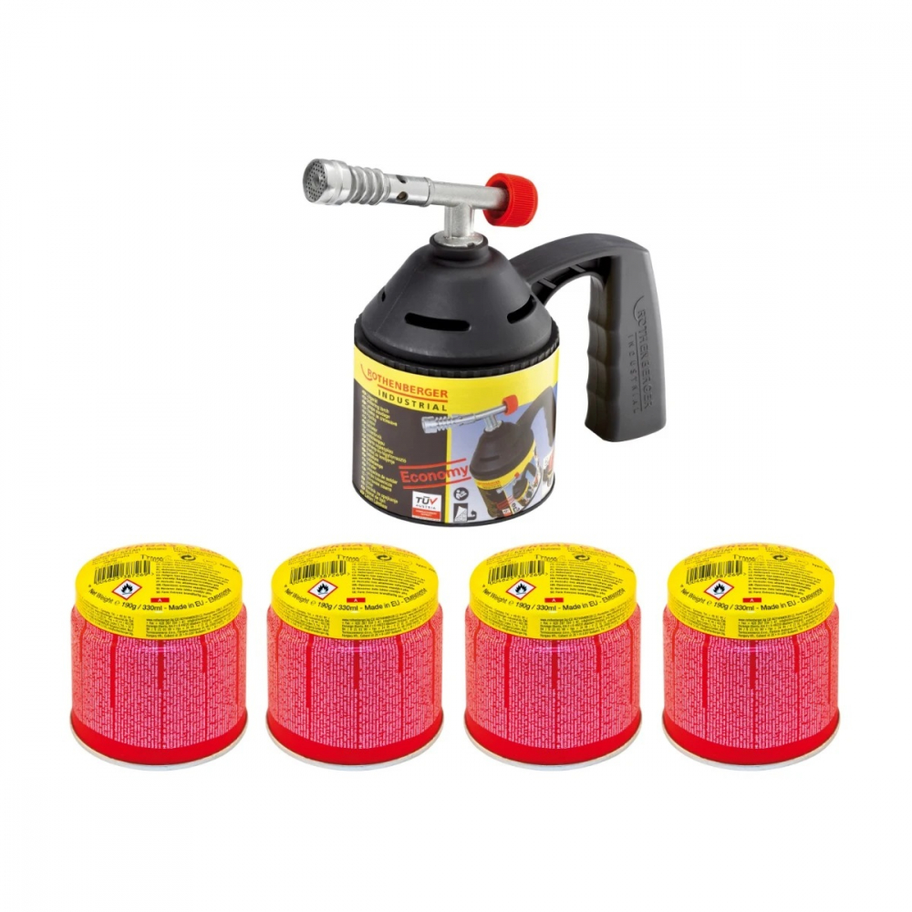 ARZATOR ROFLAME + 4 BUTELII GAZ, ROTHENBERGER [1]