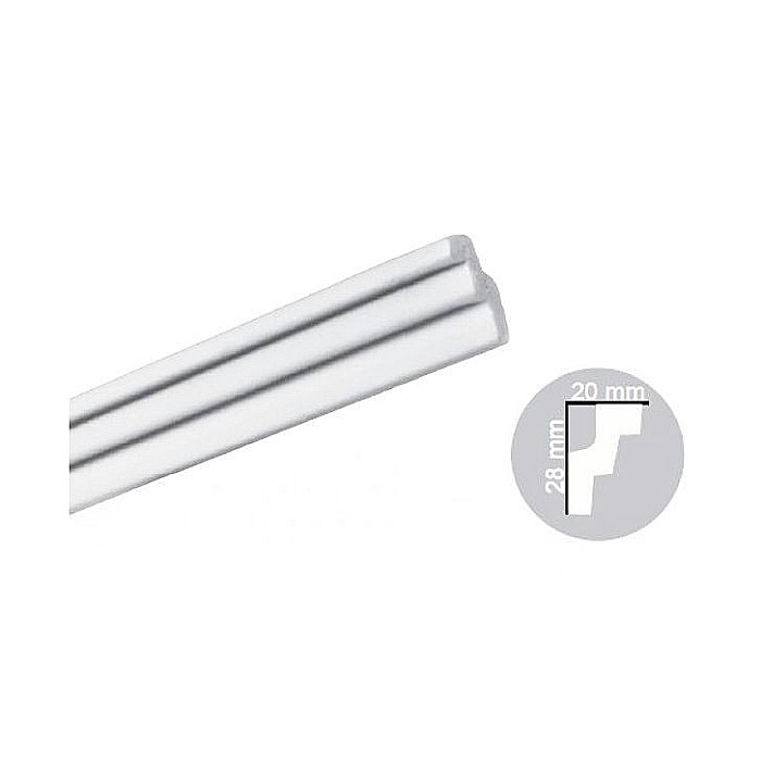 BAGHETA DECORETIVA DIN POLISTIREN, CO2-30,  28X20MM [1]
