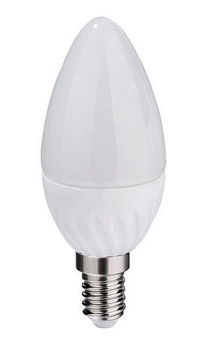 BEC LED, OD6523C LUMANARE, E14 5W, 220V 6400K, C35 LUMINA ALB RECE, ODOSUN [1]