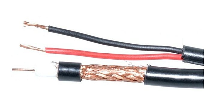 CABLU COAXIAL RG6U CUPRU, 2X0.5MM, ELSALES ELS-CCX, PENTRU ECHIPAMENTE VIDEO , 1 METRU , NEGRU [1]