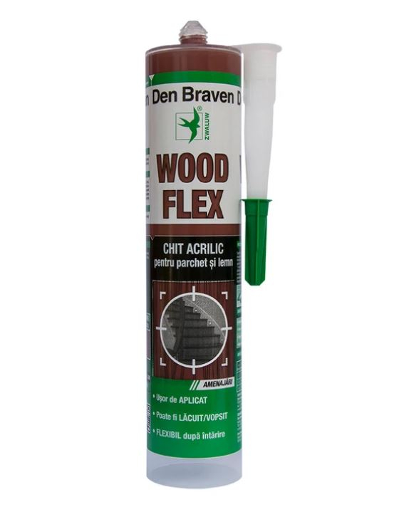 CHIT ACRILIC PENTRU PARCHET SI LEMN, WOODFLEX, MAHON, 280ML, 12003757, DEN BRAVEN [2]