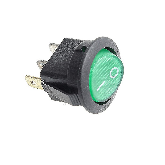 COMUTATOR BASCULANT, 12 V, VERDE, AKV 12, SOMOGYI [1]