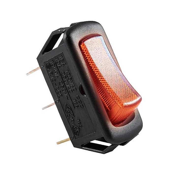 COMUTATOR BASCULANT, STV 03, CU BEC, 250V, 1 CIRCUIT, ROŞU, SOMOGYI [1]