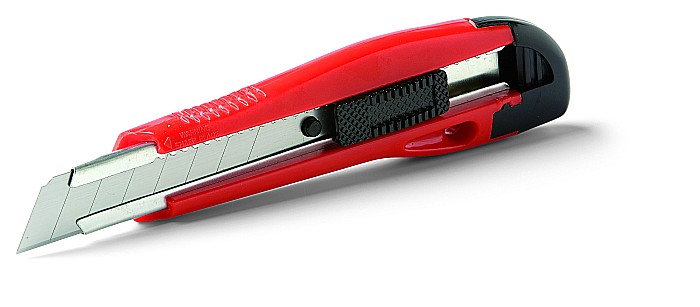 CUTTER PLASTIC ROSU, 18MM, SCHULLER [1]