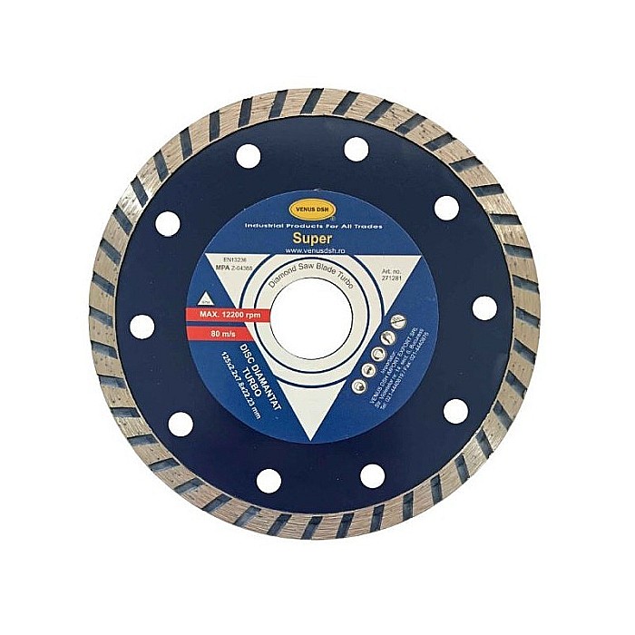 DISC DIAMANTAT, 230MM, TURBO UNIVERSAL PROFESSIONAL, VENUS [1]