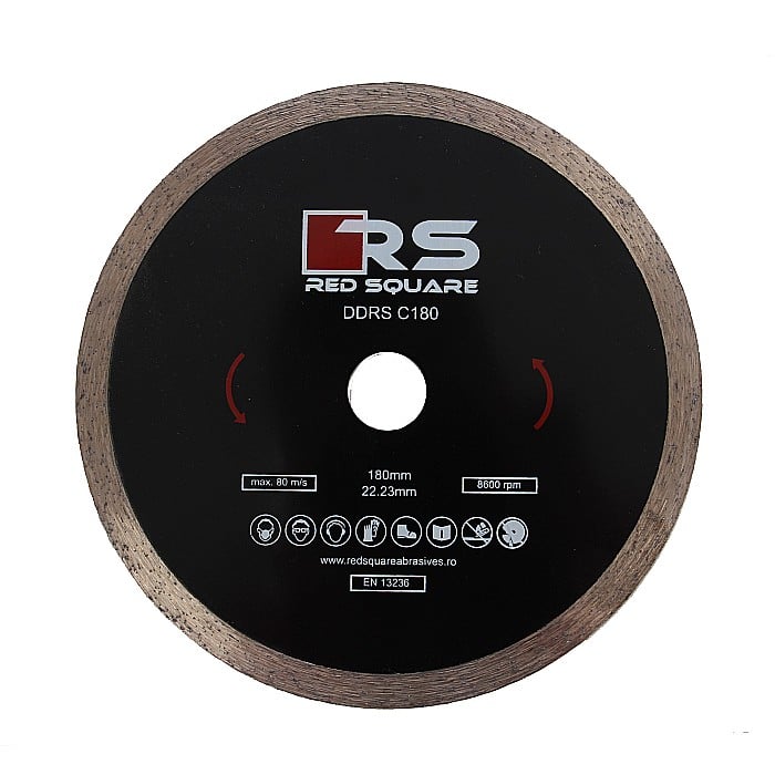 DISC DIAMANTAT CONTINUU PENTRU DEBITARE PLACI CERAMICE,DDRS C180, RED SQUARE [1]