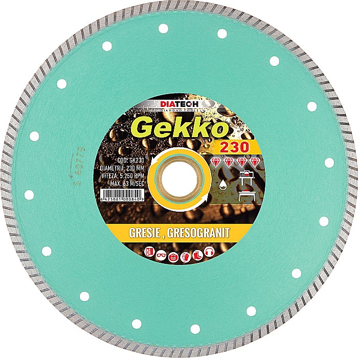 DISC DIAMANTAT GRESIE/FAIANTA, 230MM, GEKKO [1]