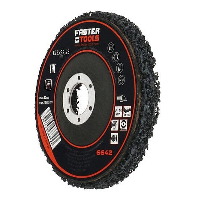 DISC SLEFUIT CU TESATURA, 125 MM,EGA-6642, FASTER TOOLS [1]