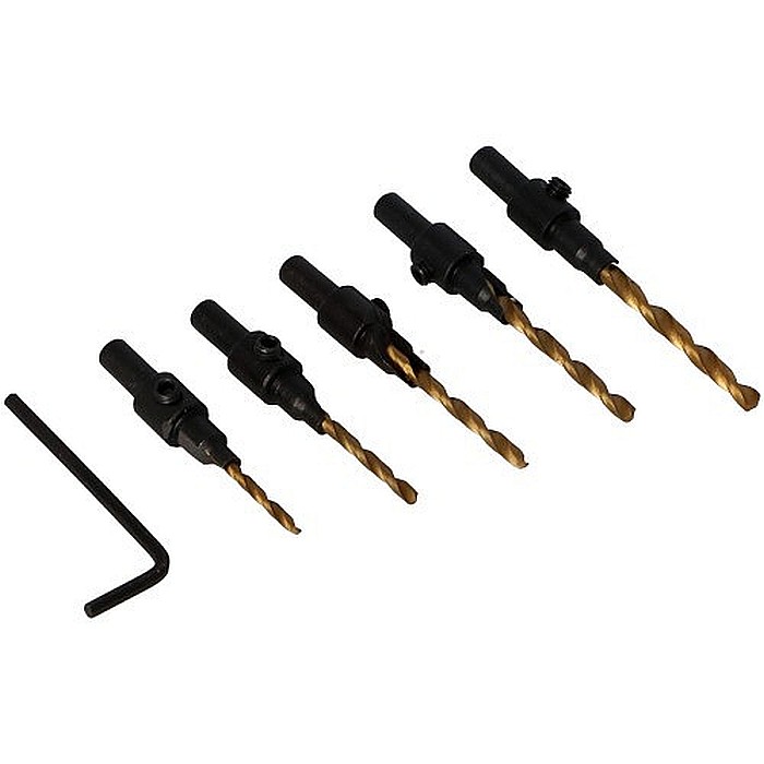 EGA-6492 SET BURGHIE LEMN, 2-4MM, 5 BUC, FASTER TOOLS [1]