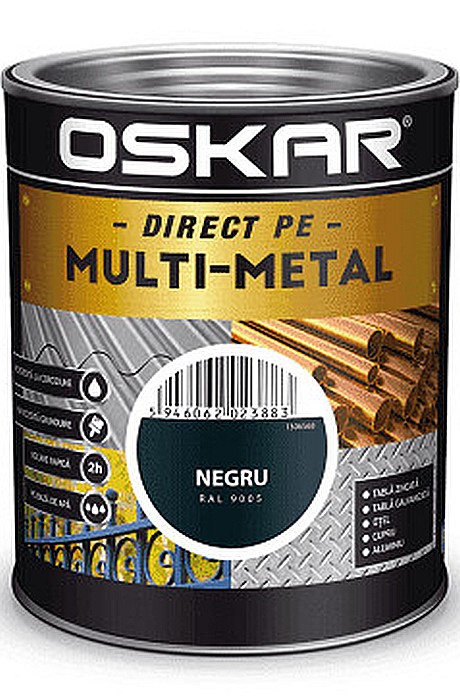 EMAIL MULTIMETAL NEGRU RAL9005 0.75L OSKAR [1]