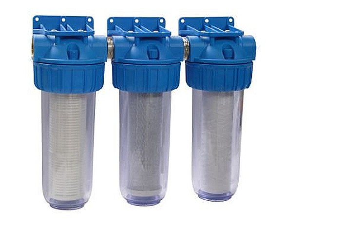 FILTRU TRIPLU,  EWF-3F11/10, 10 INCH, ECHIPAT FILTRU CARBUNE ACTIV, FILTRU BUMBAC SI FILTRU SITA, 1 TOL, EVERPRO [1]