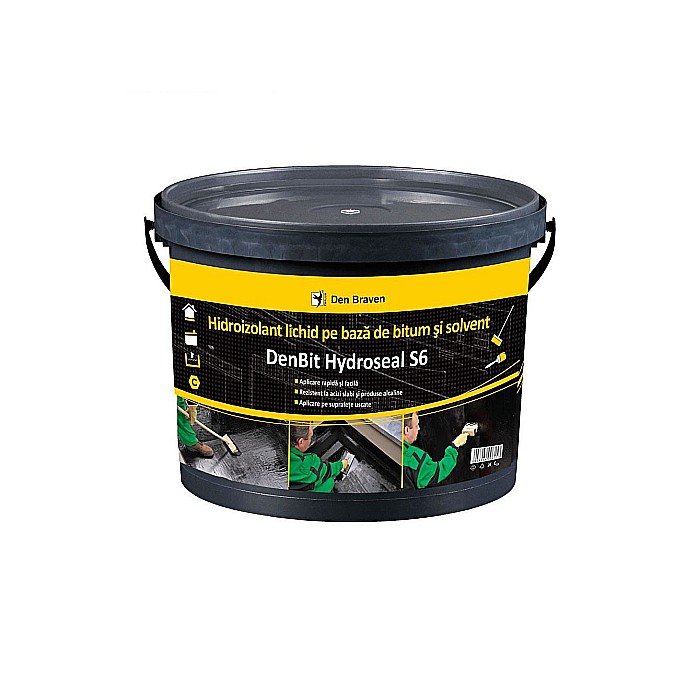 HIDROIZOLANT LICHID, BITUM - SOLVENT, DENBIT HYDROSEA S6, 9KG, DEN BRAVEN [1]