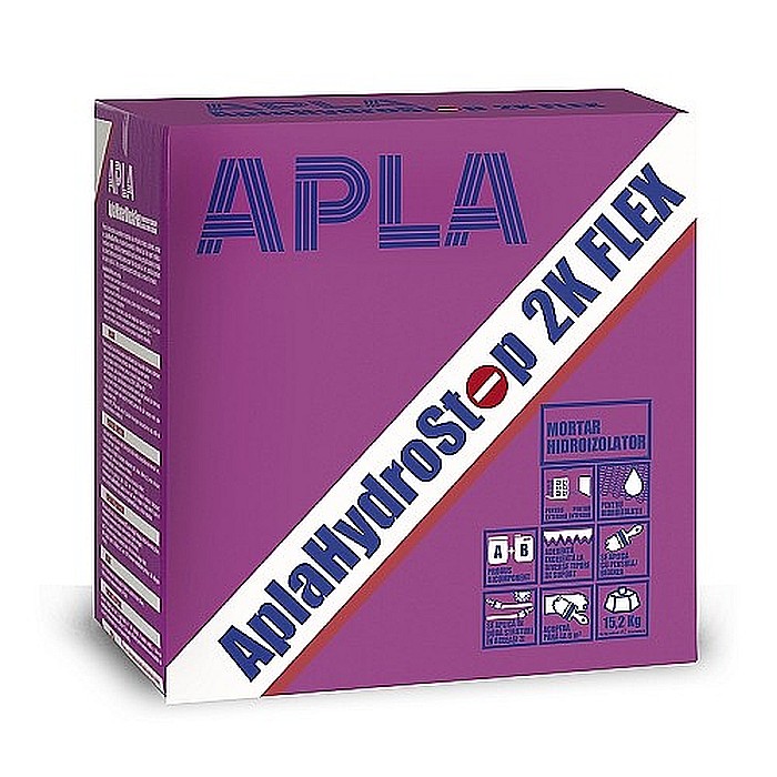 HIDROIZOLATIE FLEXIBILA PE BAZA DE RASINA, HYDROSTOP 2K FLEX, 15.2KG, APLA [2]