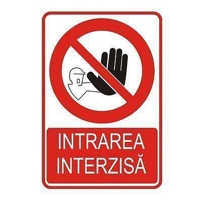 INDICATOR, INTRAREA INTERZISA, 20X30CM, KOMATEX [1]