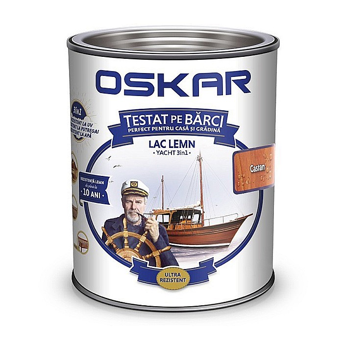 LAC PENTRU LEMN. INTERIOR / EXTEROR, YACHT, CASTAN, 2.5L, OSKAR [1]