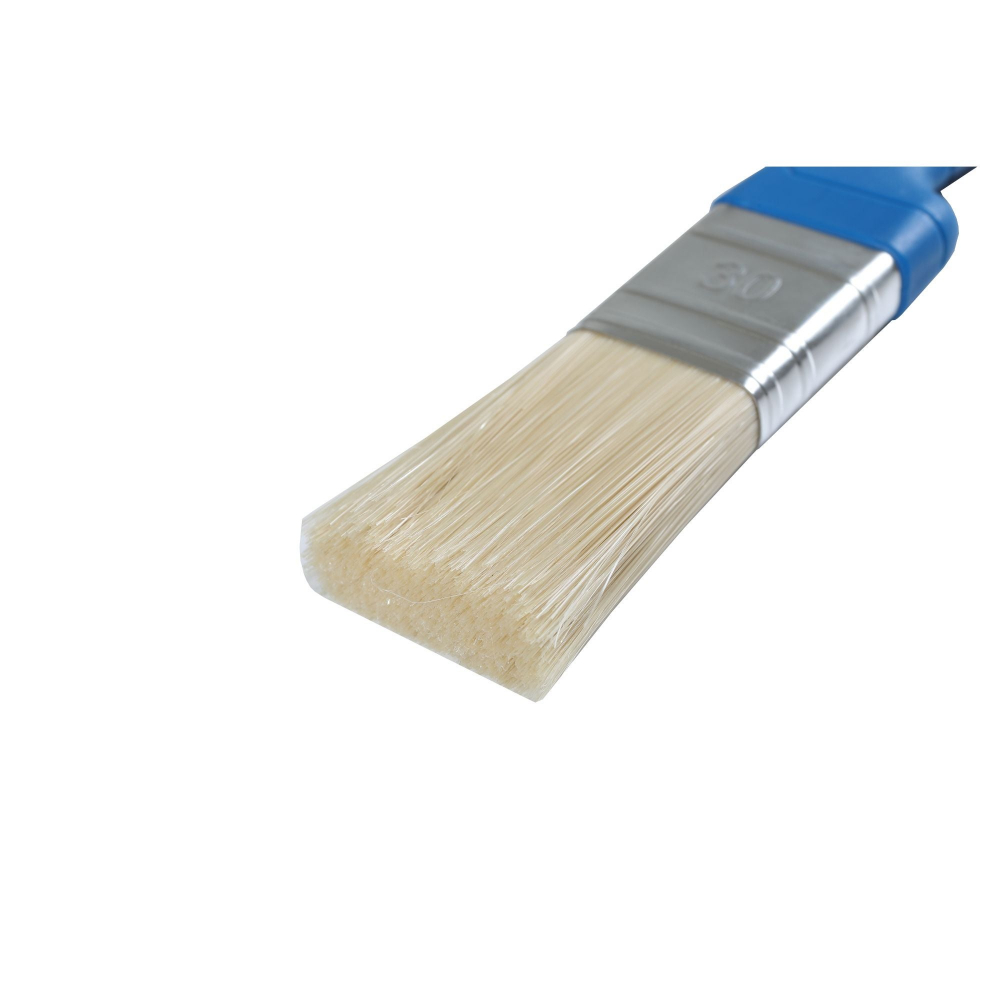 Pensula plata, peri albi cu poliester, 30mm [1]