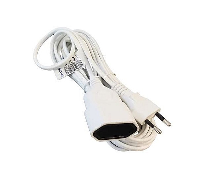 PRELUNGITOR 2M, 1CUPLA, CABLU 2X0.75, ALB, TED ELECTRIC [1]