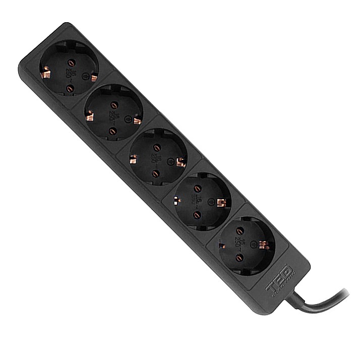 PRELUNGITOR, 5M5P,  CABLU 3X 1,5MM, NEGRU, TED001825, TED ELECTRIC [1]