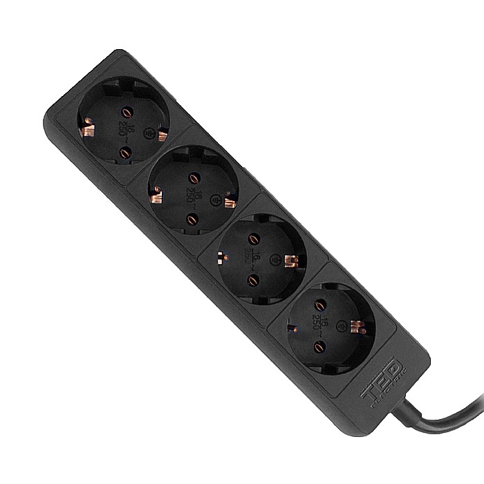 PRELUNGITOR, TED000804, 5M 4P, 3X1.5, NEGRU, TED ELECTRIC [1]