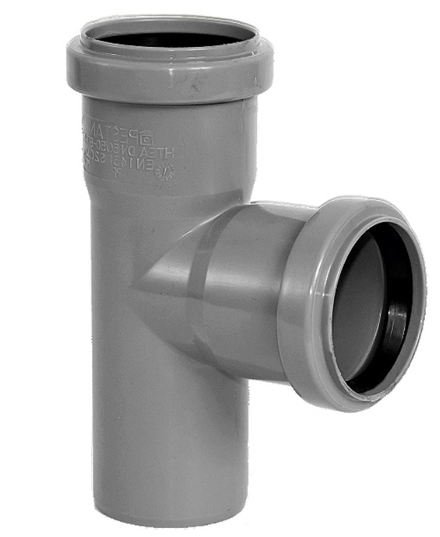 RAMIFICATIE PVC CU INEL, D 50X50MM, 87º [1]