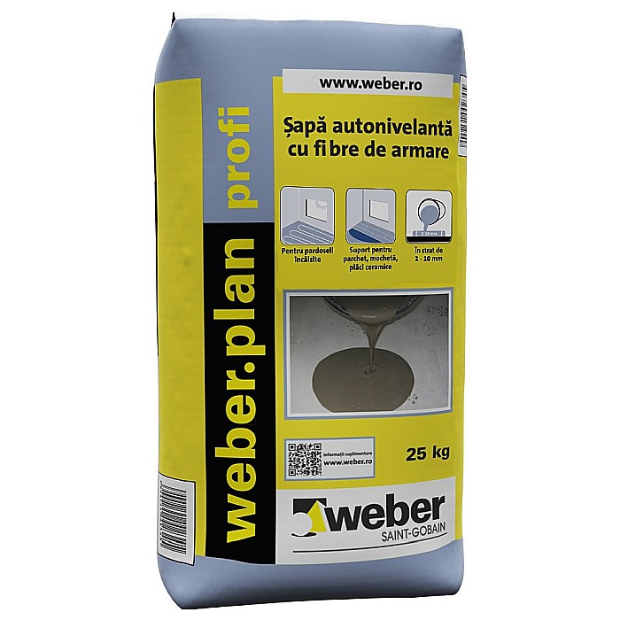 SAPA AUTONIVELANTA, PLAN PROFI, 25KG, WEBER [2]