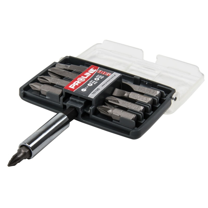 SET VARFURI IN CUTIE CU MANER (PH, PZ, NEG, PL) , ¼”, 10 BUC/ SET, 10700, PROLINE [1]