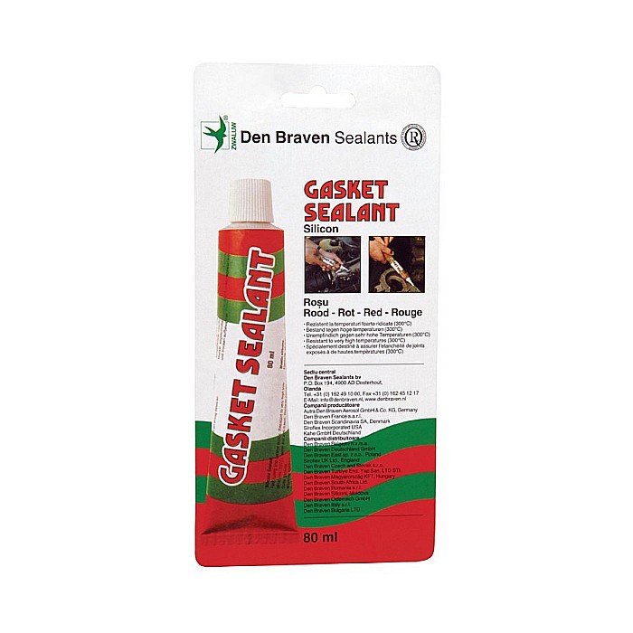 SILICON AUTO, GASKET SEALANT, ROSU, 280ML, DEN BRAVEN [1]