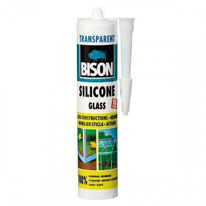 SILICON PENTRU STICLA, TRANSPARENT, 280ML, BISON [1]