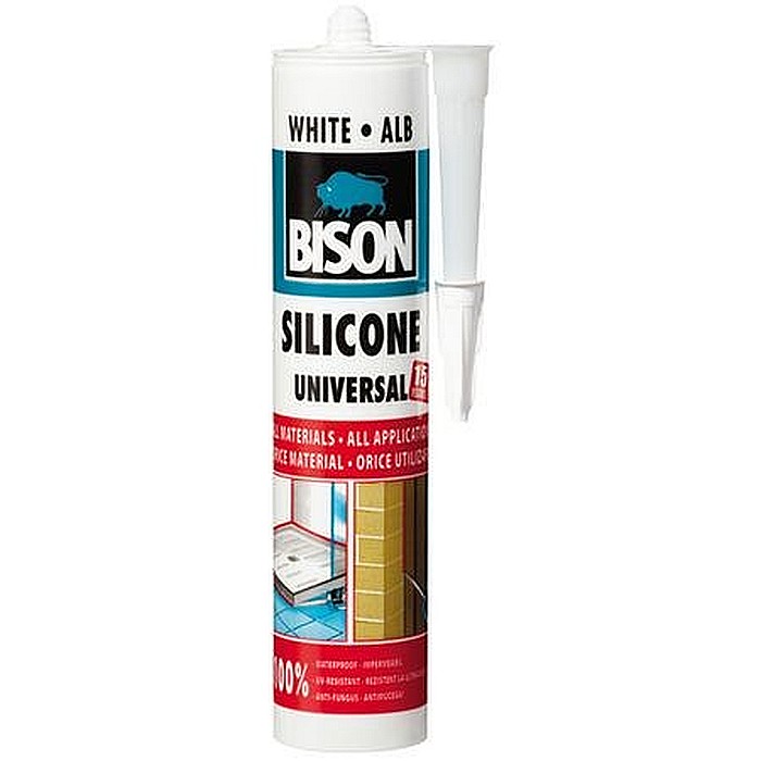 SILICON UNIVERSAL, ALB, 280ML, BISON [1]