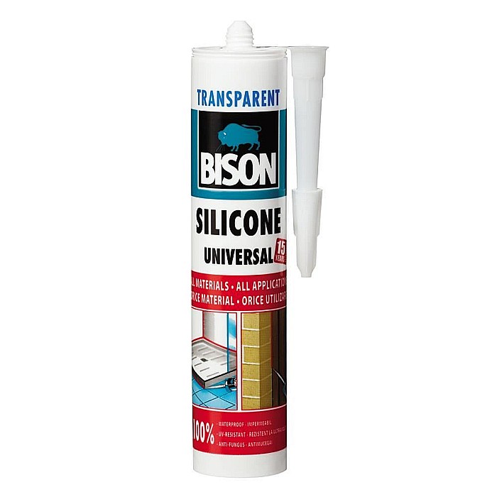 SILICON UNIVERSAL, TRANSPARENT, 280ML, BISON [1]