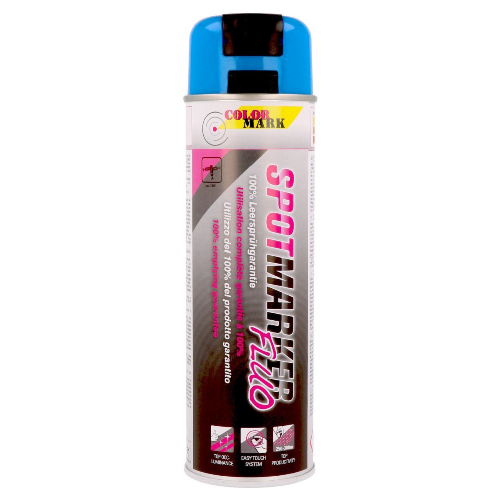 Spray marcaj fluorescent, 500ml, Colormark, Albastru [1]