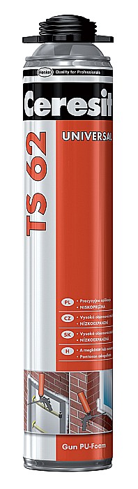 SPUMA POLIURETANICA, APLICARE PISTOL, TS62, 750ML, CERESIT [1]