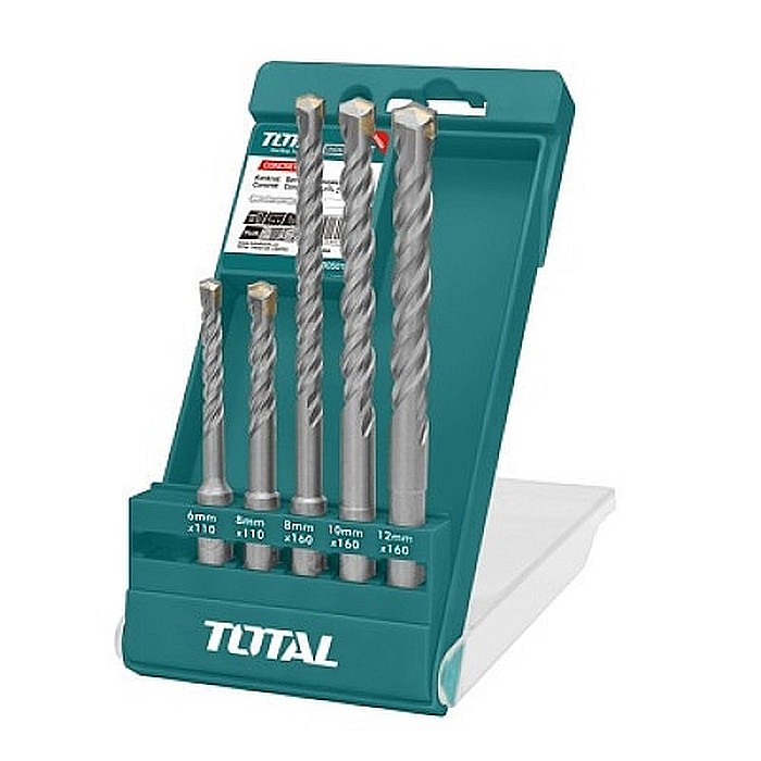 SET 5 BURGHIE PENTRU ROTOPERCUTOR SDS PLUS, TAC190501, TOTAL [1]