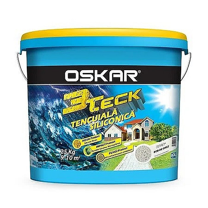 TENCUIALA DECORATIVA SILICONICA 3TECK, BOB DE OREZ, OSLO, 25 KG, OSKAR [1]