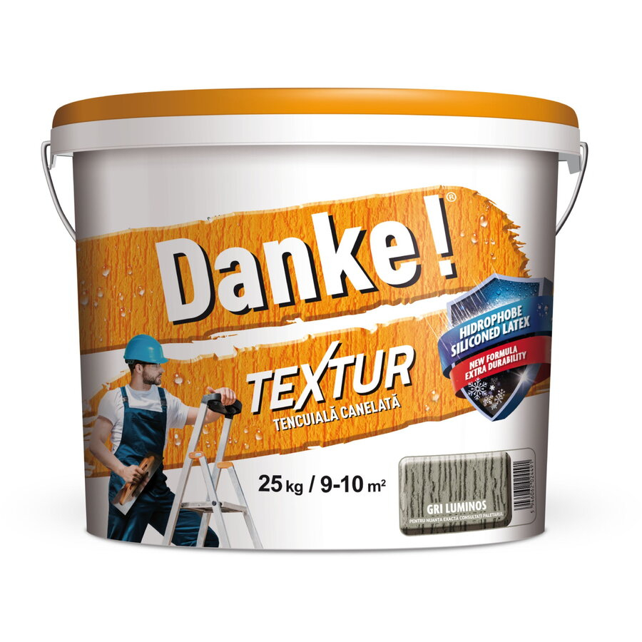 Textur luminos, gri, 25kg, Danke [1]