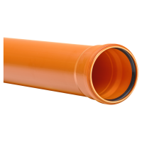 TUB CANALIZARE, PVC, ROSU, 160MM, 1M [1]
